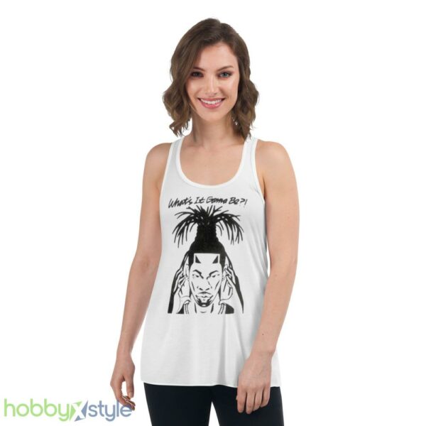 Busta Rhymes whats it gonna be shirt - Women's Flowy Racerback Tank