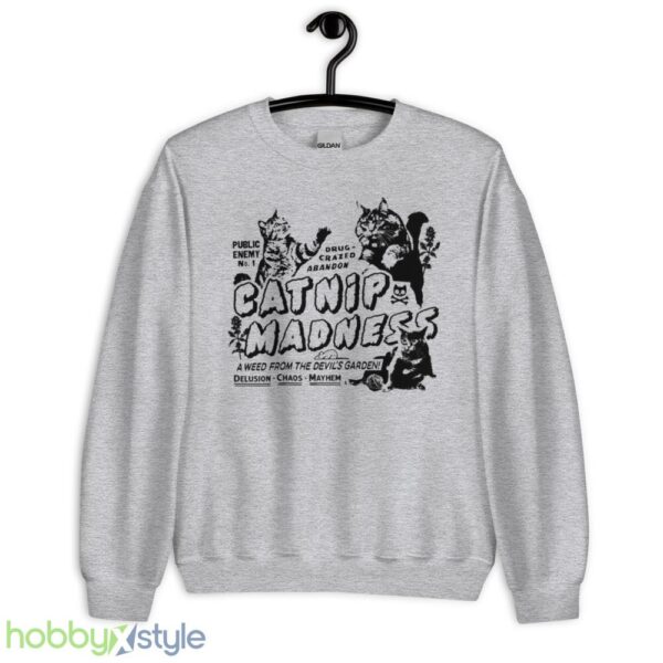 Catnip Madness Cute Cat Shirts Funny Shirts - Unisex Heavy Blend Crewneck Sweatshirt