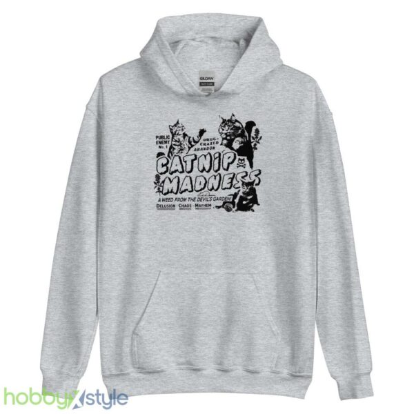 Catnip Madness Cute Cat Shirts Funny Shirts - Unisex Heavy Blend Hooded Sweatshirt