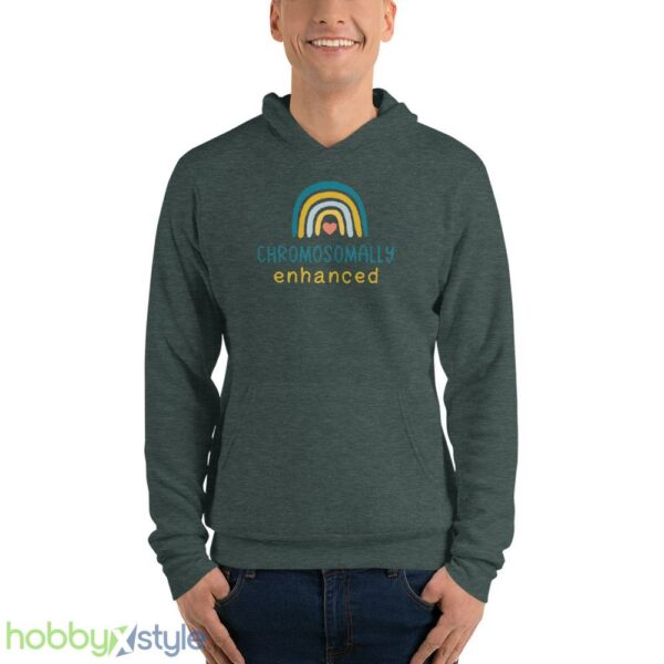 Chromosomally Enhanced T shirt - Unisex Fleece Pullover Hoodie-1