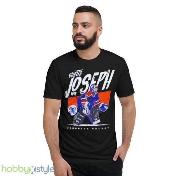 curtis Joseph Edmonton Oilers hockey shirt - Short Sleeve T-Shirt