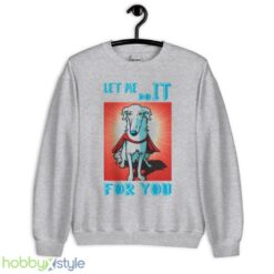 Cute Borzoi Dog As Superhero shirt - Unisex Heavy Blend Crewneck Sweatshirt