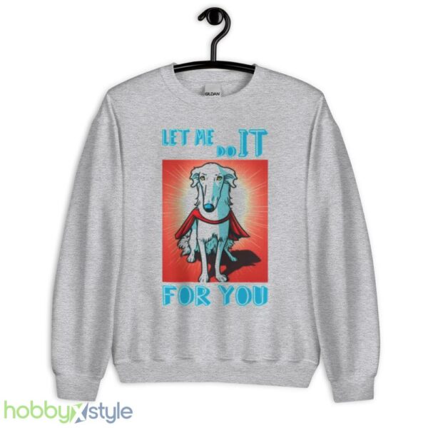 Cute Borzoi Dog As Superhero shirt - Unisex Heavy Blend Crewneck Sweatshirt