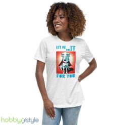 Cute Borzoi Dog As Superhero shirt - Women's Relaxed Short Sleeve Jersey Tee
