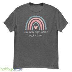 Cute New Mom Shirt, Pregnancy Reveal, Pregnancy Rainbow Shirt - G500 Men’s Classic T-Shirt-1