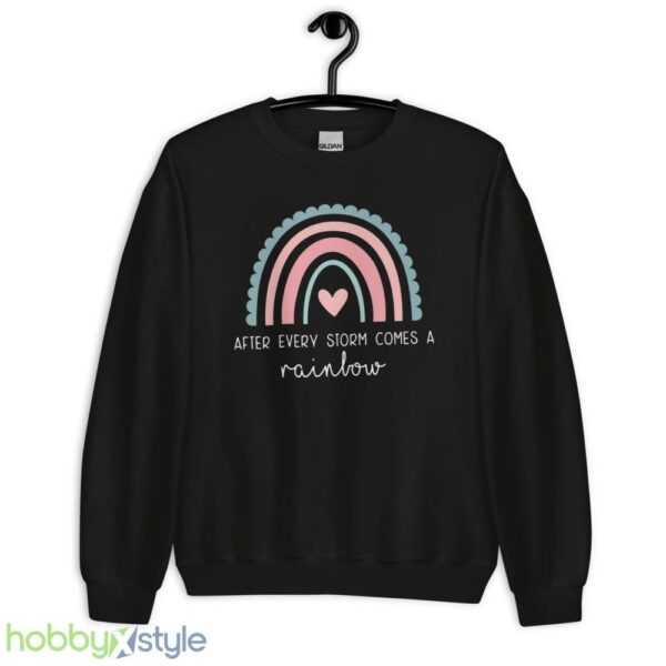 Cute New Mom Shirt, Pregnancy Reveal, Pregnancy Rainbow Shirt - Unisex Crewneck Sweatshirt