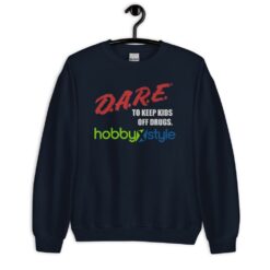 DARE Vintage Shirt With The 80s or 90s clothing retro shirt vibe - Unisex Crewneck Sweatshirt-1