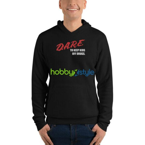 DARE Vintage Shirt With The 80s or 90s clothing retro shirt vibe - Unisex Fleece Pullover Hoodie