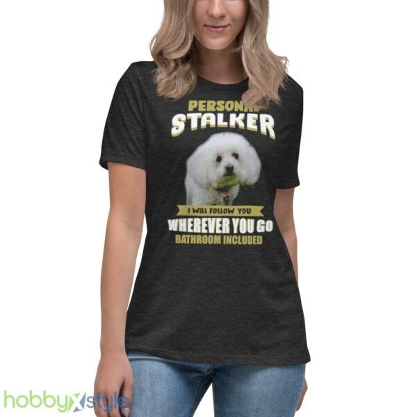 Design For Dog Lover Bichon Frise shirt - Women's Relaxed Short Sleeve Jersey Tee-1