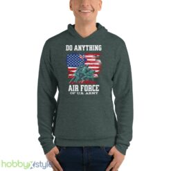 Do Anything Air Force Birthday shirt - Unisex Fleece Pullover Hoodie-1