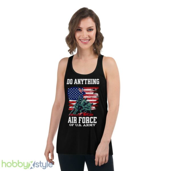 Do Anything Air Force Birthday shirt - Women's Flowy Racerback Tank