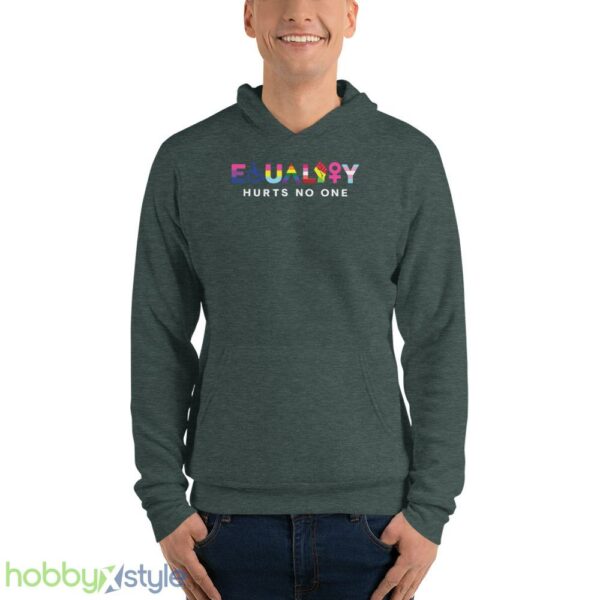 Equality Hurts No One Shirt, Black Lives Matter, Equal Rights, Pride Shirt - Unisex Fleece Pullover Hoodie-1