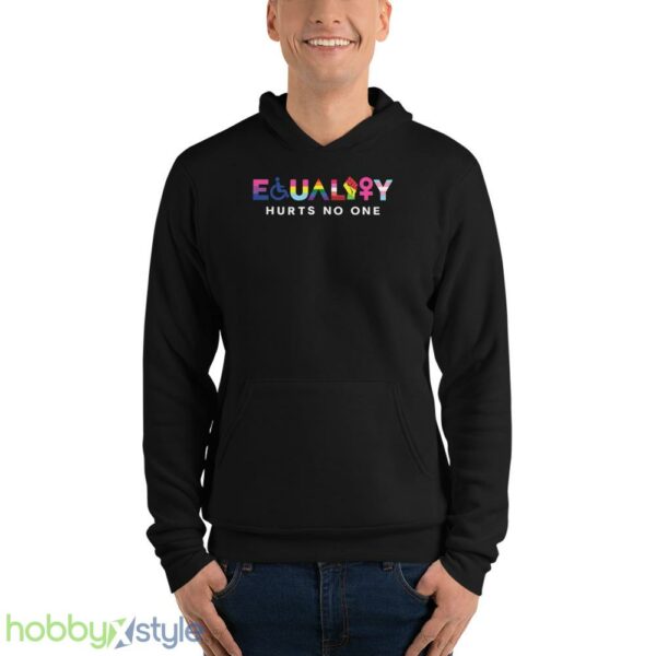 Equality Hurts No One Shirt, Black Lives Matter, Equal Rights, Pride Shirt - Unisex Fleece Pullover Hoodie