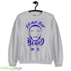 fear the beard Jacob Pullen Kansas State Wildcats shirt - Unisex Heavy Blend Crewneck Sweatshirt
