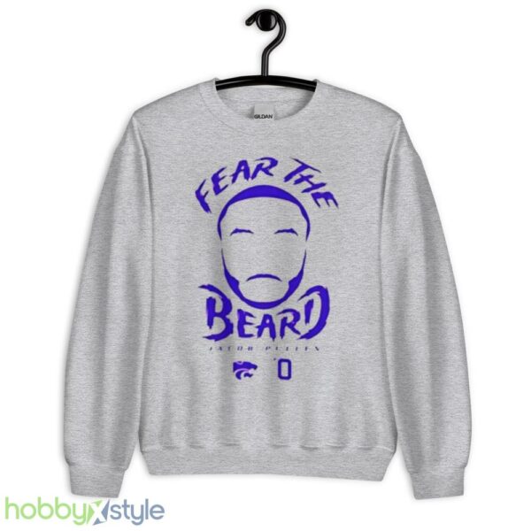 fear the beard Jacob Pullen Kansas State Wildcats shirt - Unisex Heavy Blend Crewneck Sweatshirt
