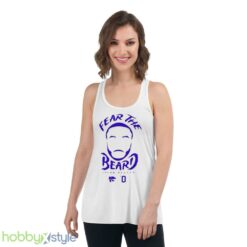 fear the beard Jacob Pullen Kansas State Wildcats shirt - Women's Flowy Racerback Tank