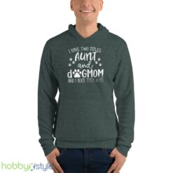 Funny Aunt shirt, Aunt Gift, Dog Lover Aunt Shirt, Dog Mom&Auntie shirt - Unisex Fleece Pullover Hoodie-1