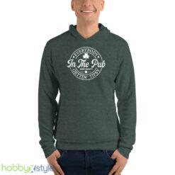 Funny St Pattys Day Tshirt, Everybody In The Pub Getting Tipsy - Unisex Fleece Pullover Hoodie-1