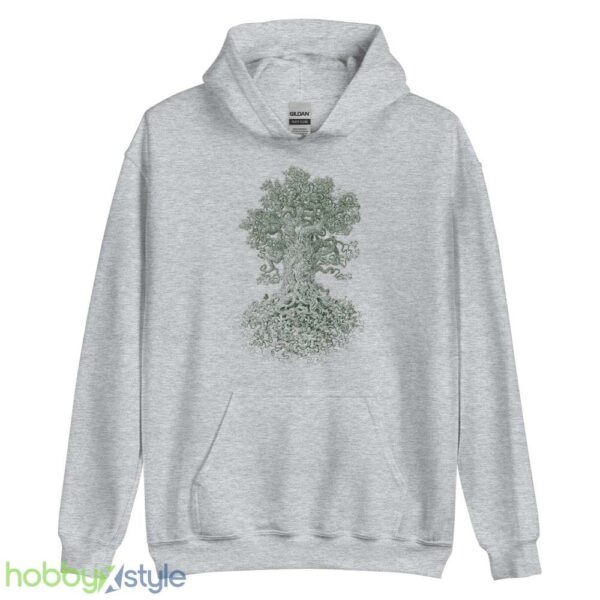Gnarled Tree Tshirt - Men's Graphic Tee - Tree of Life - Scatterbrain Tees - Unisex Heavy Blend Hooded Sweatshirt