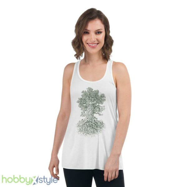 Gnarled Tree Tshirt - Men's Graphic Tee - Tree of Life - Scatterbrain Tees - Women's Flowy Racerback Tank