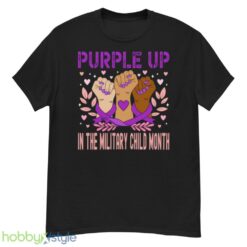 Heart Purple Up For Military Kids Military Children Army Kids shirt - G500 Men’s Classic T-Shirt