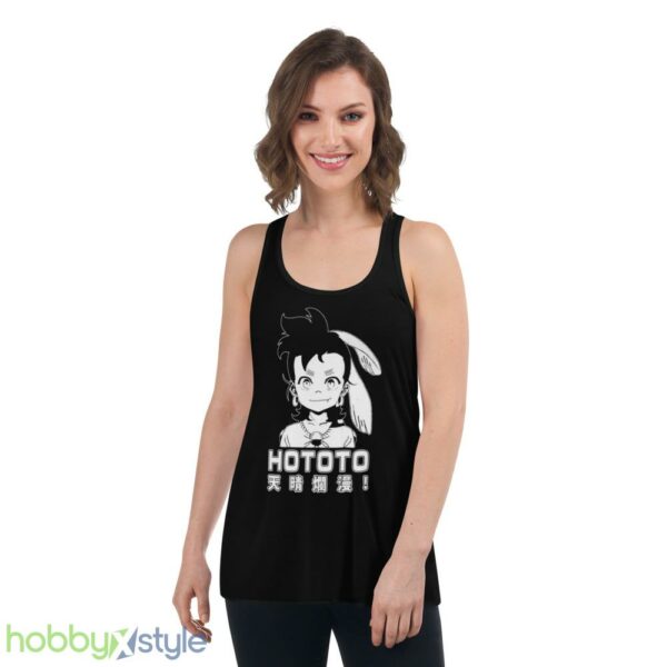 Hototo White Design Appare Ranman shirt - Women's Flowy Racerback Tank