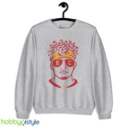 KC chiefs football shirt kansas city football funny mahomes KC number 15 tee - Unisex Heavy Blend Crewneck Sweatshirt