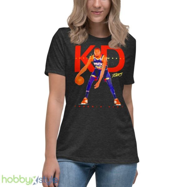 KD Kevin Durant Phoenix Suns basketball signature shirt - Women's Relaxed Short Sleeve Jersey Tee-1