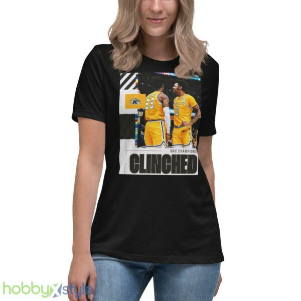 Kent State Golden Flashes 2023 Ncaa Clinched March Madness Shirt - Women's Relaxed Short Sleeve Jersey Tee