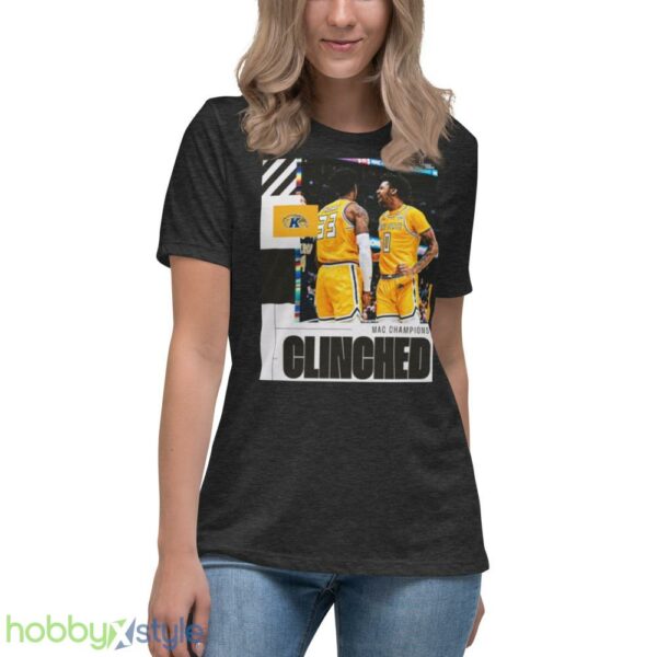 Kent State Golden Flashes 2023 Ncaa Clinched March Madness Shirt - Women's Relaxed Short Sleeve Jersey Tee-1