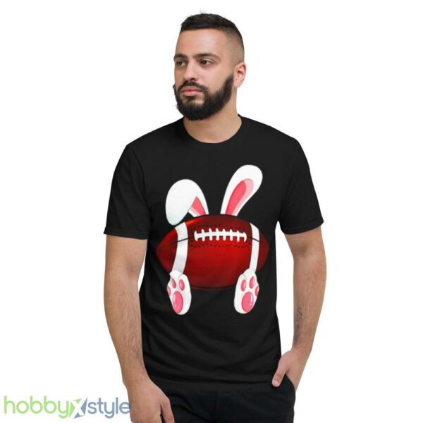 Love Football Happy Easter Football Rabbit Bunny shirt - Short Sleeve T-Shirt