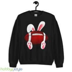 Love Football Happy Easter Football Rabbit Bunny shirt - Unisex Crewneck Sweatshirt