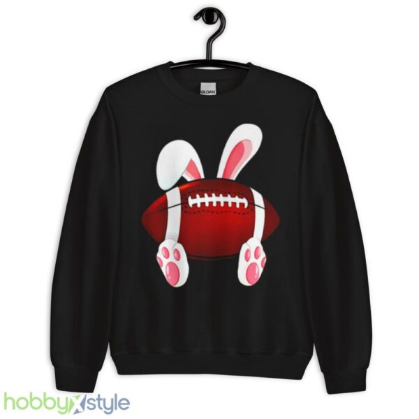 Love Football Happy Easter Football Rabbit Bunny shirt - Unisex Crewneck Sweatshirt