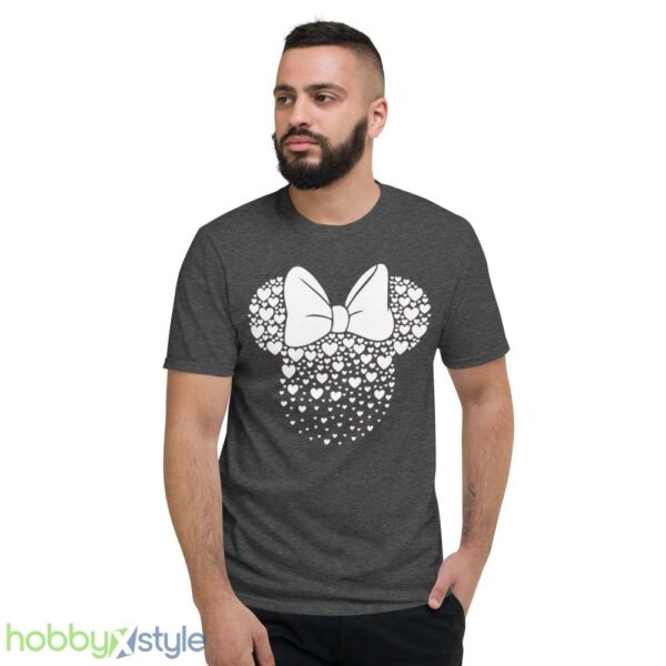Mickey Minnie Heart Shirt, Minnie Hearts, Minnie Mouse Shirt, Disney Shirt - Short Sleeve T-Shirt-1