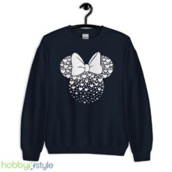 Mickey Minnie Heart Shirt, Minnie Hearts, Minnie Mouse Shirt, Disney Shirt - Unisex Crewneck Sweatshirt-1