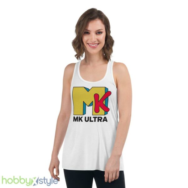 MK Ultra shirt M yellow K red ultra unisex shirt - Women's Flowy Racerback Tank