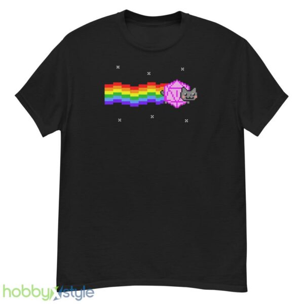 Nyan d20 cat Shirt, dungeons and cats, dnd tshirt - G500 Men’s Classic T-Shirt