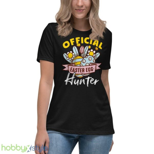 Official Easter Egg Hunter Retro shirt - Women's Relaxed Short Sleeve Jersey Tee