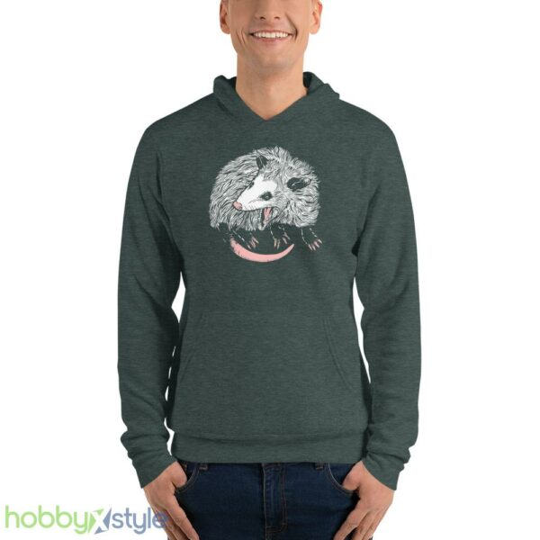 Opossum Shirt, Opossum Tarot Card Sweatshirt, Cute Opossum Tee - Unisex Fleece Pullover Hoodie-1