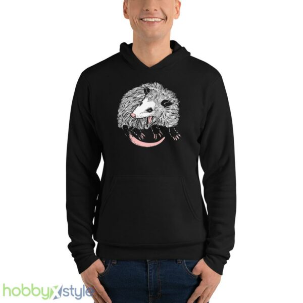Opossum Shirt, Opossum Tarot Card Sweatshirt, Cute Opossum Tee - Unisex Fleece Pullover Hoodie