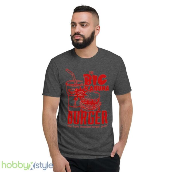 Pulp Fiction 2 directed by Quentin Tarantino Samuel L Jackson Jules Winnfield John Travolta Vincent Vega the Big Kahuna Burger mens t shirt - Short Sleeve T-Shirt-1