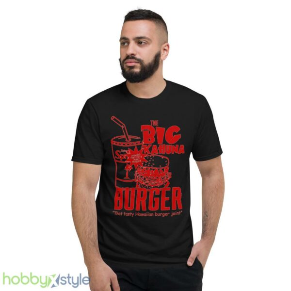 Pulp Fiction 2 directed by Quentin Tarantino Samuel L Jackson Jules Winnfield John Travolta Vincent Vega the Big Kahuna Burger mens t shirt - Short Sleeve T-Shirt