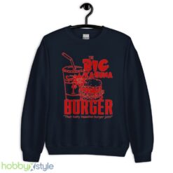 Pulp Fiction 2 directed by Quentin Tarantino Samuel L Jackson Jules Winnfield John Travolta Vincent Vega the Big Kahuna Burger mens t shirt - Unisex Crewneck Sweatshirt-1