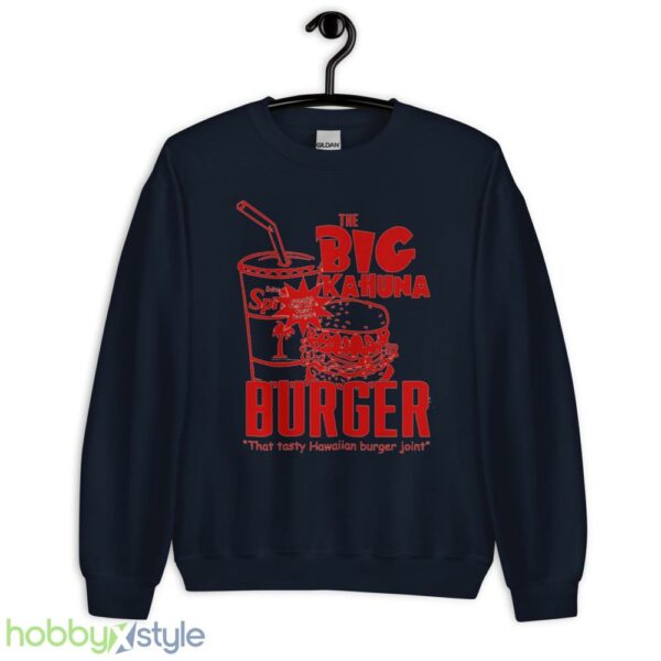 Pulp Fiction 2 directed by Quentin Tarantino Samuel L Jackson Jules Winnfield John Travolta Vincent Vega the Big Kahuna Burger mens t shirt - Unisex Crewneck Sweatshirt-1