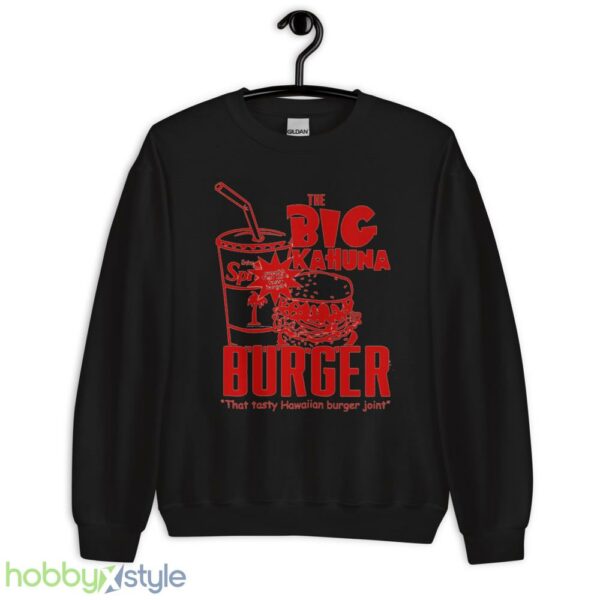 Pulp Fiction 2 directed by Quentin Tarantino Samuel L Jackson Jules Winnfield John Travolta Vincent Vega the Big Kahuna Burger mens t shirt - Unisex Crewneck Sweatshirt