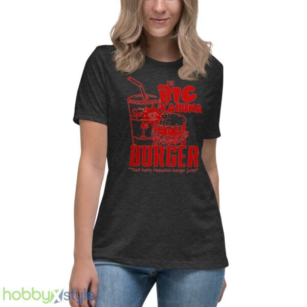 Pulp Fiction 2 directed by Quentin Tarantino Samuel L Jackson Jules Winnfield John Travolta Vincent Vega the Big Kahuna Burger mens t shirt - Women's Relaxed Short Sleeve Jersey Tee-1