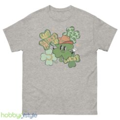 Retro St Patty's Day Comfort Colors Shirt, Shamrock clover shirt - 500 Men’s Classic Tee Gildan