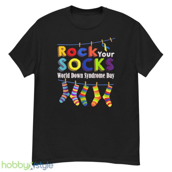 Rock Your Socks World Down Syndrome Day Shirt, Down Syndrome Shirt - G500 Men’s Classic T-Shirt