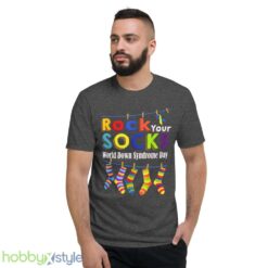 Rock Your Socks World Down Syndrome Day Shirt, Down Syndrome Shirt - Short Sleeve T-Shirt-1