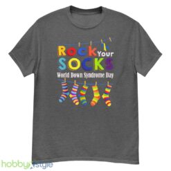 Rock Your Socks World Down Syndrome Day Shirt, Down Syndrome Shirt - G500 Men’s Classic T-Shirt-1
